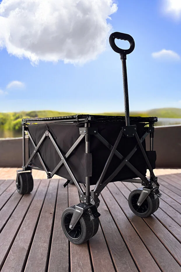 Masalı Fren Sistemli Katlanır Kamp Arabası Plaj Vagonu